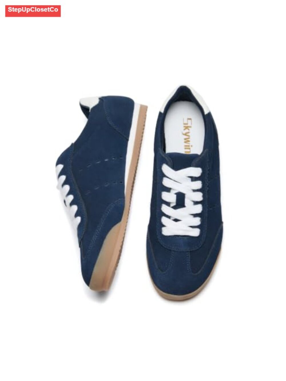 Genuine Suede Leather Sneakers Lightweight Retro Low Profile Casual
